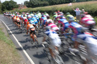 Tour De France - Bethersden, Kent, England, UK, GB - Peleton passes